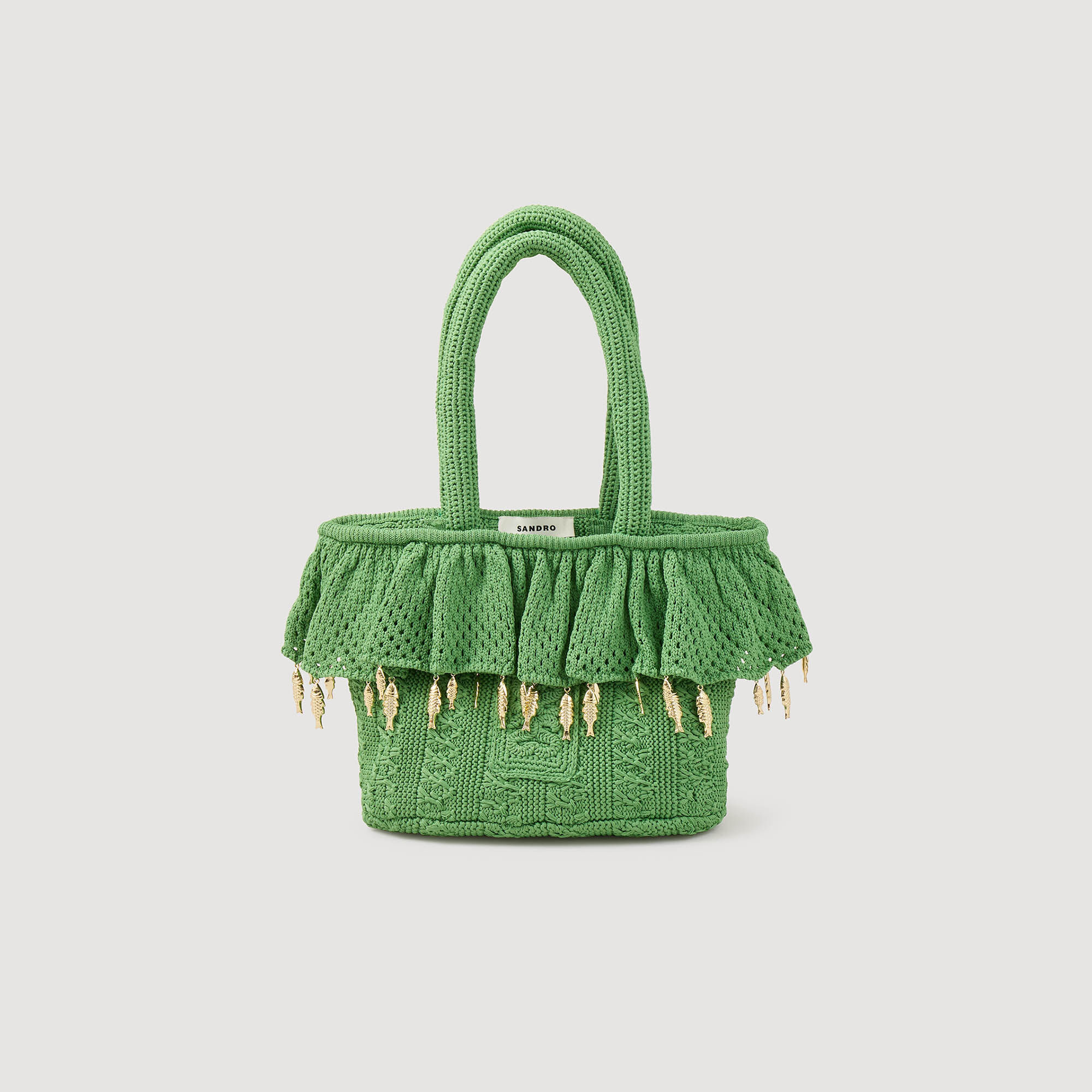Sac en crochet à pampilles