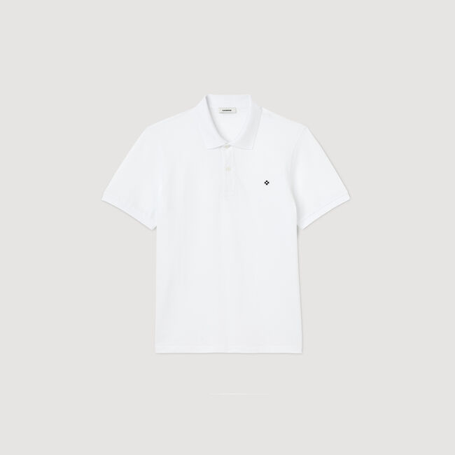 Polo shirt with Square Cross patch