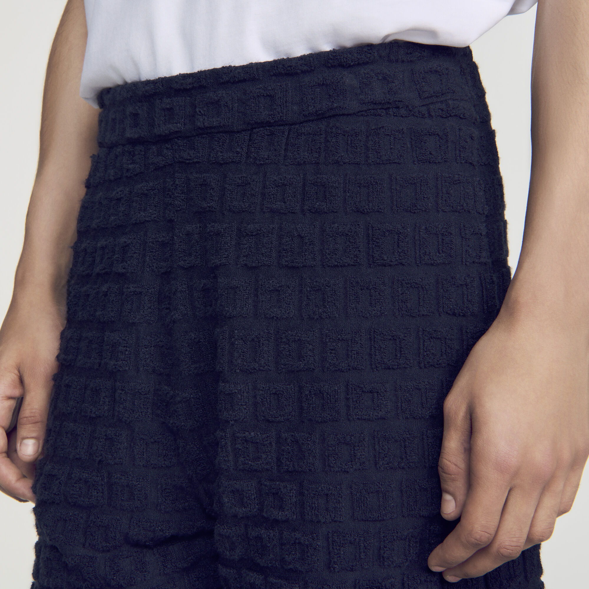 Shorts aus Frottee
