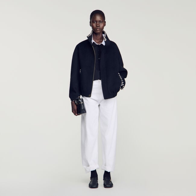 Blouson mit Ziern&auml;hten - Damen | Sandro