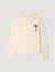 Wollpullover mit Blumendetail