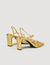 Sandalen aus geprägtem Leder