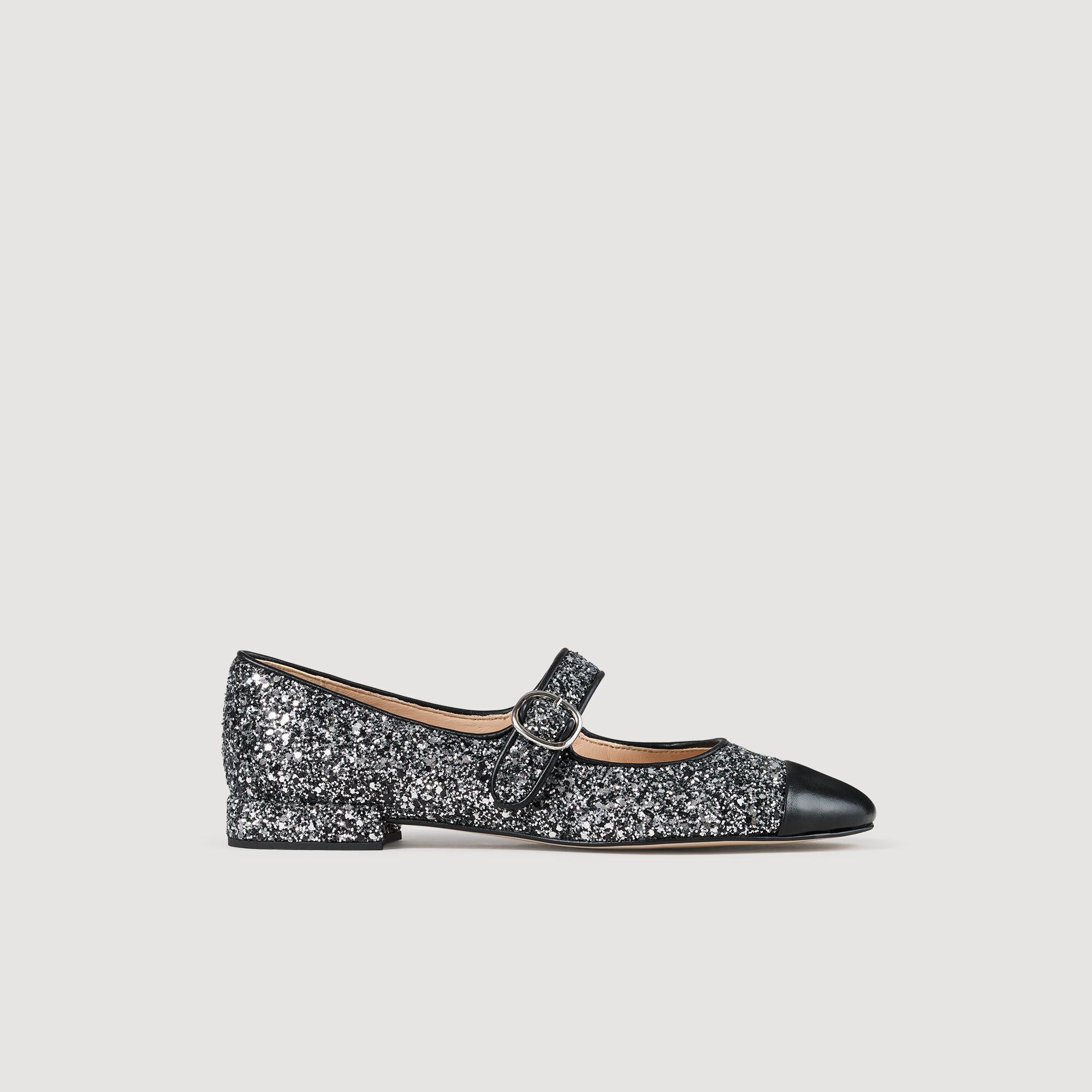 Glitter ballet flats