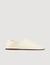 Slippers en cuir grainé