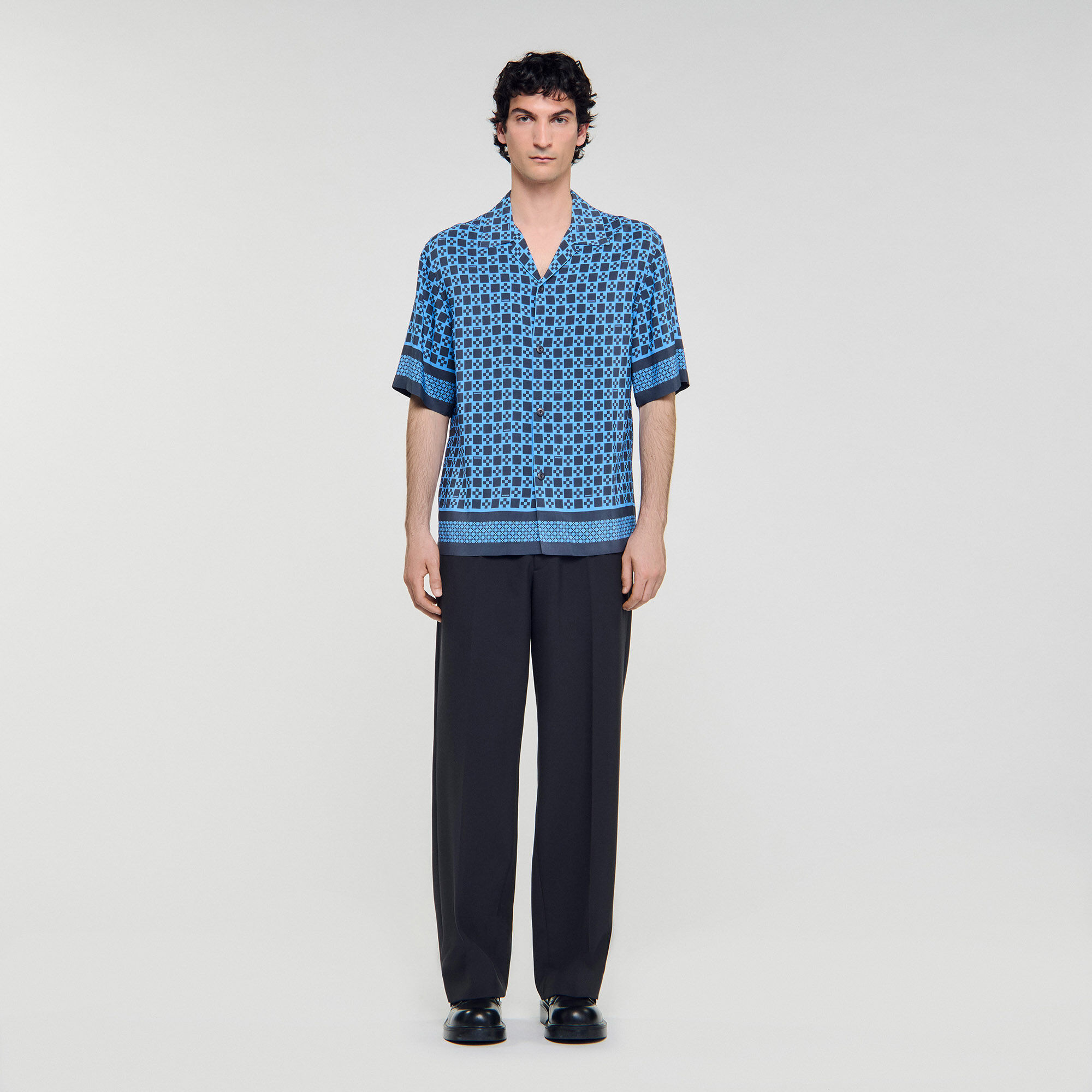 Chemise fluide à imprimé Square Cross