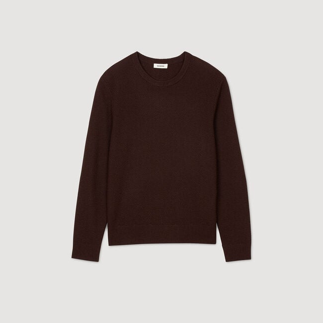 Textured knit jumper