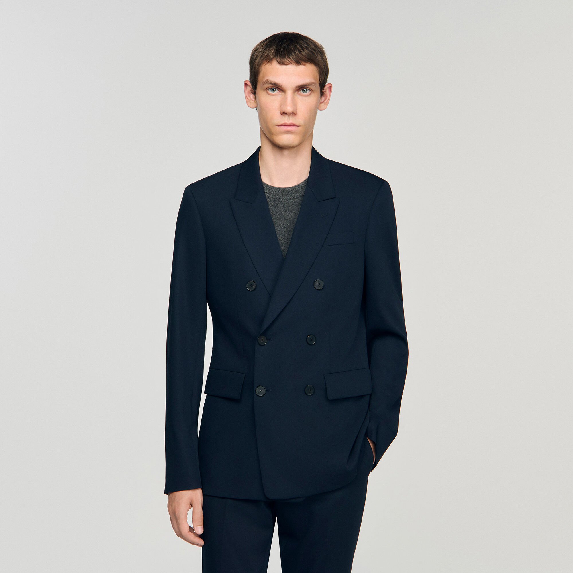 Veste de costume croisée
