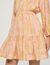 Flower print short dress