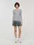 Wollpullover mit Trompe-l'œil-Effekt