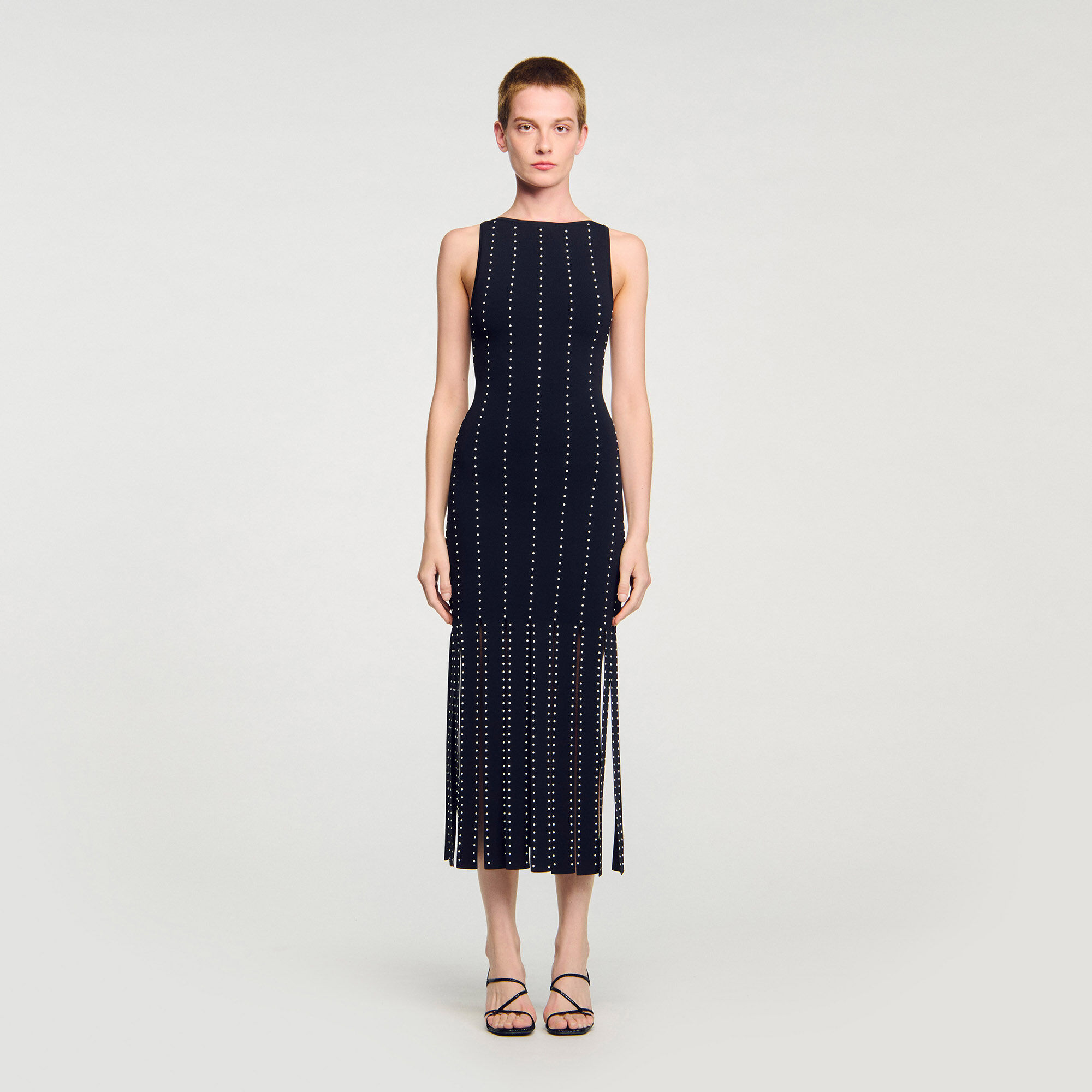 Robe longue à franges