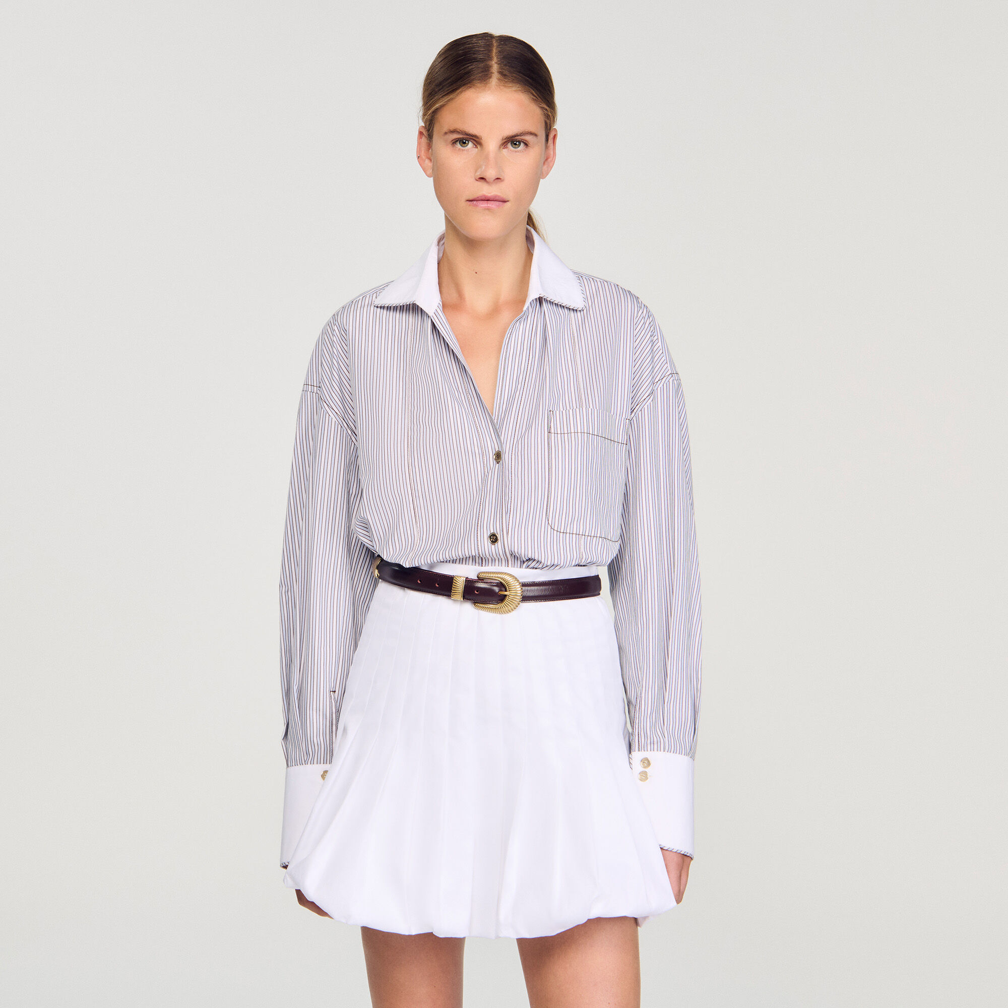 Gestreiftes Oversize-Hemd