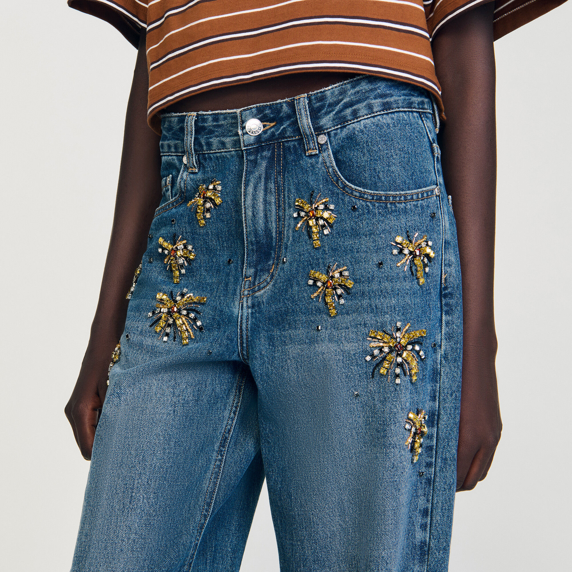 Rhinestone jeans