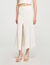 Pointelle knit maxi skirt