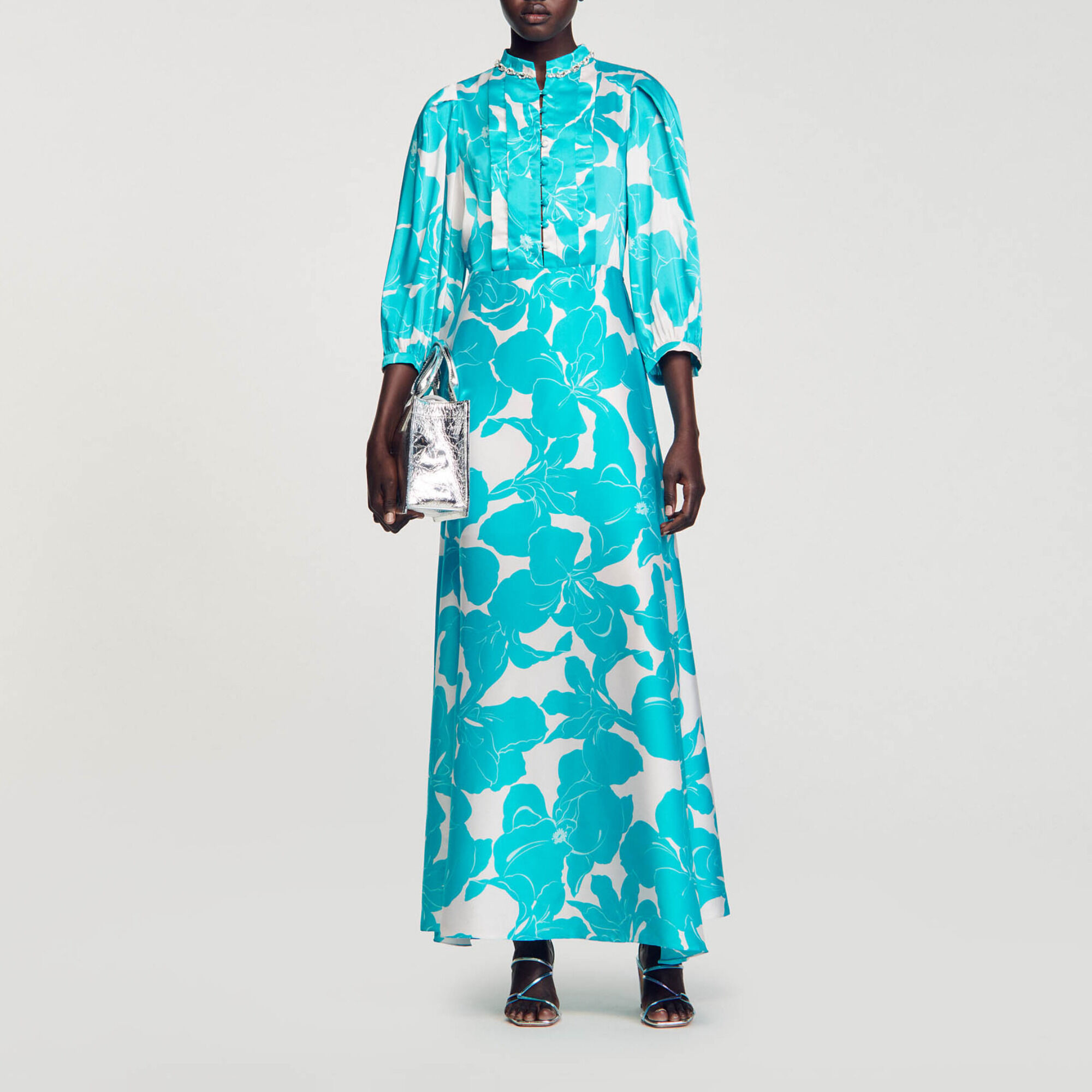 Sandro floral print dress discount