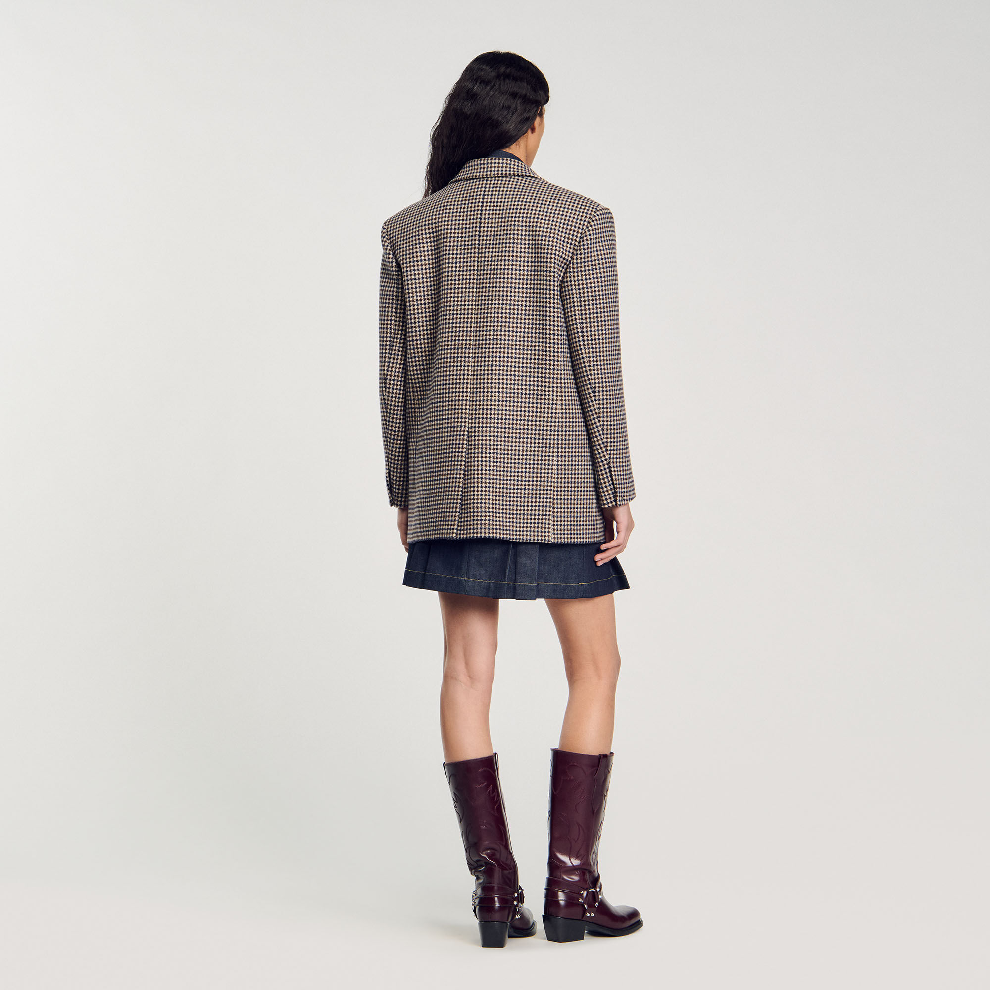 Klein karierter Blazer