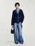 Cardigan à détails denim 