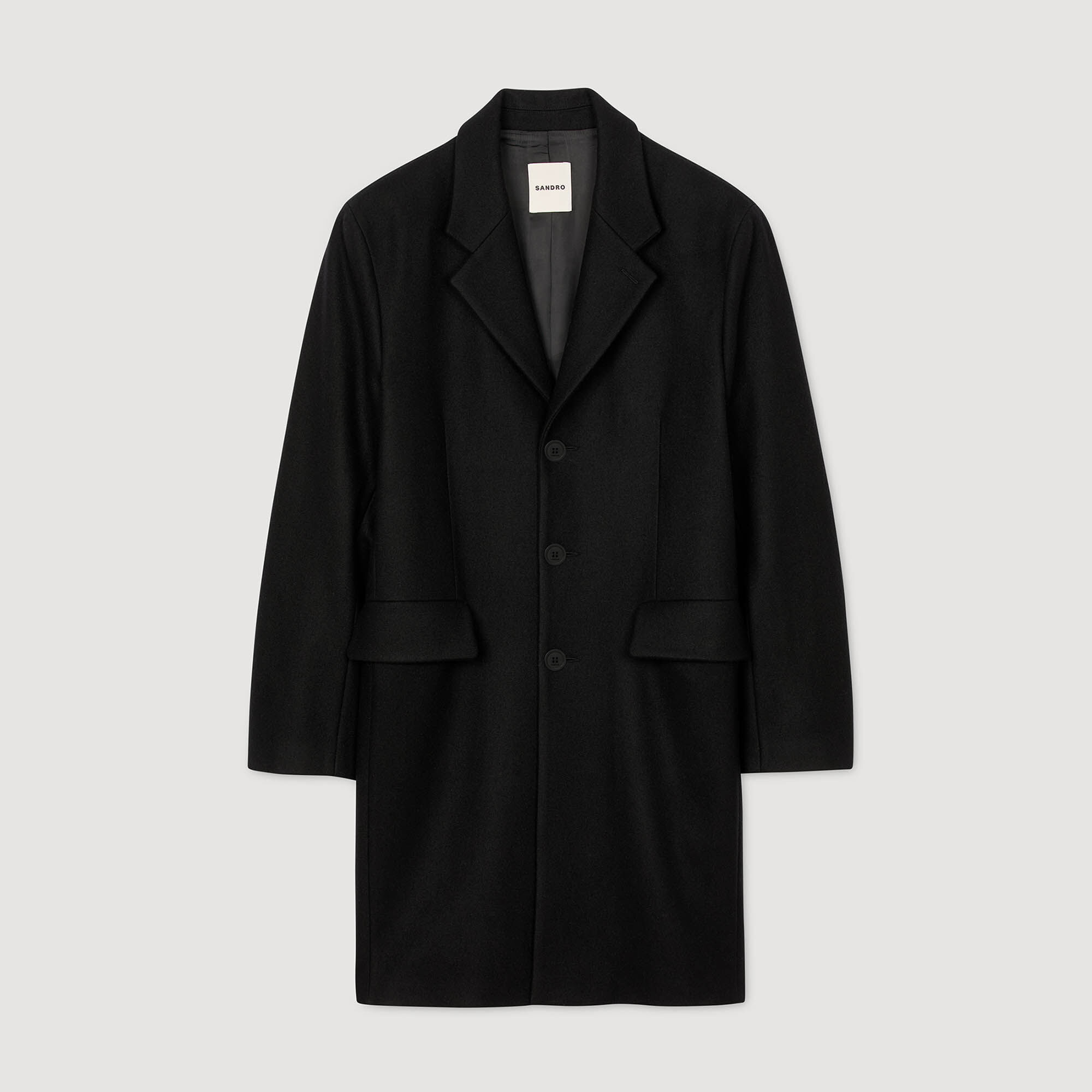 Manteau en laine et cachemire