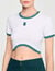 T-shirt court bicolore