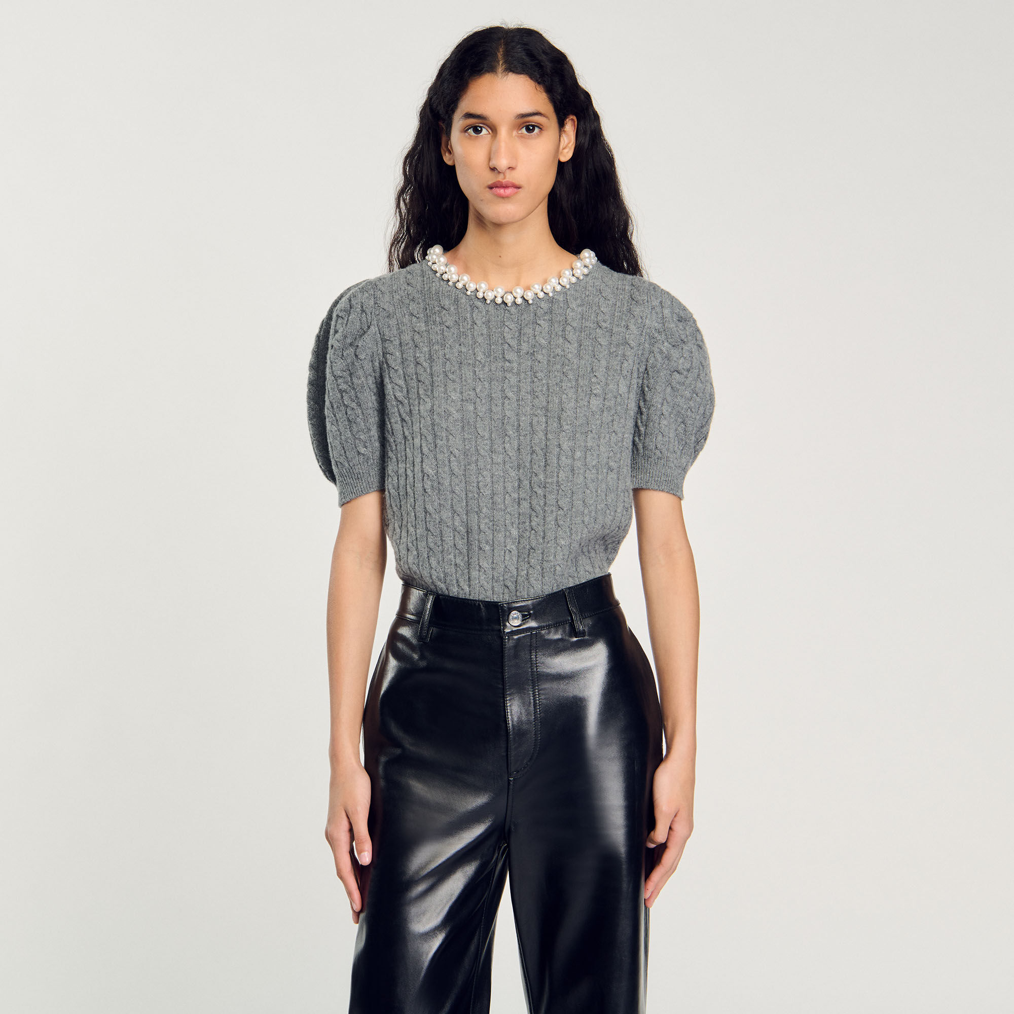 Cable knit jumper