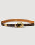 Ceinture en cuir effet python