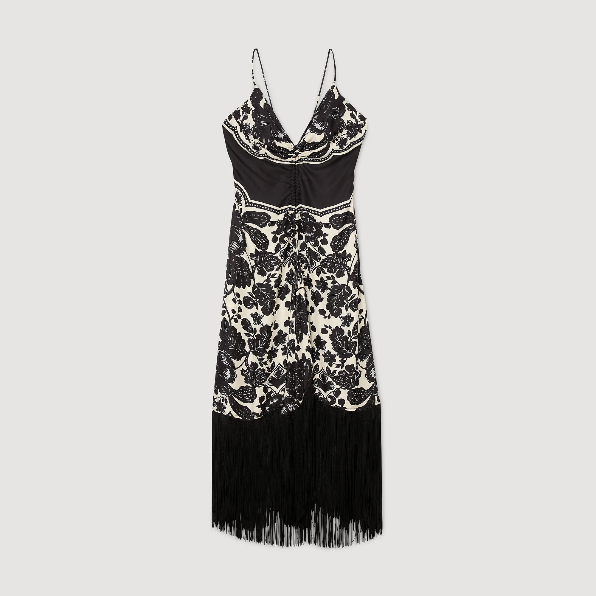 Langes Kleid mit Blumenprint