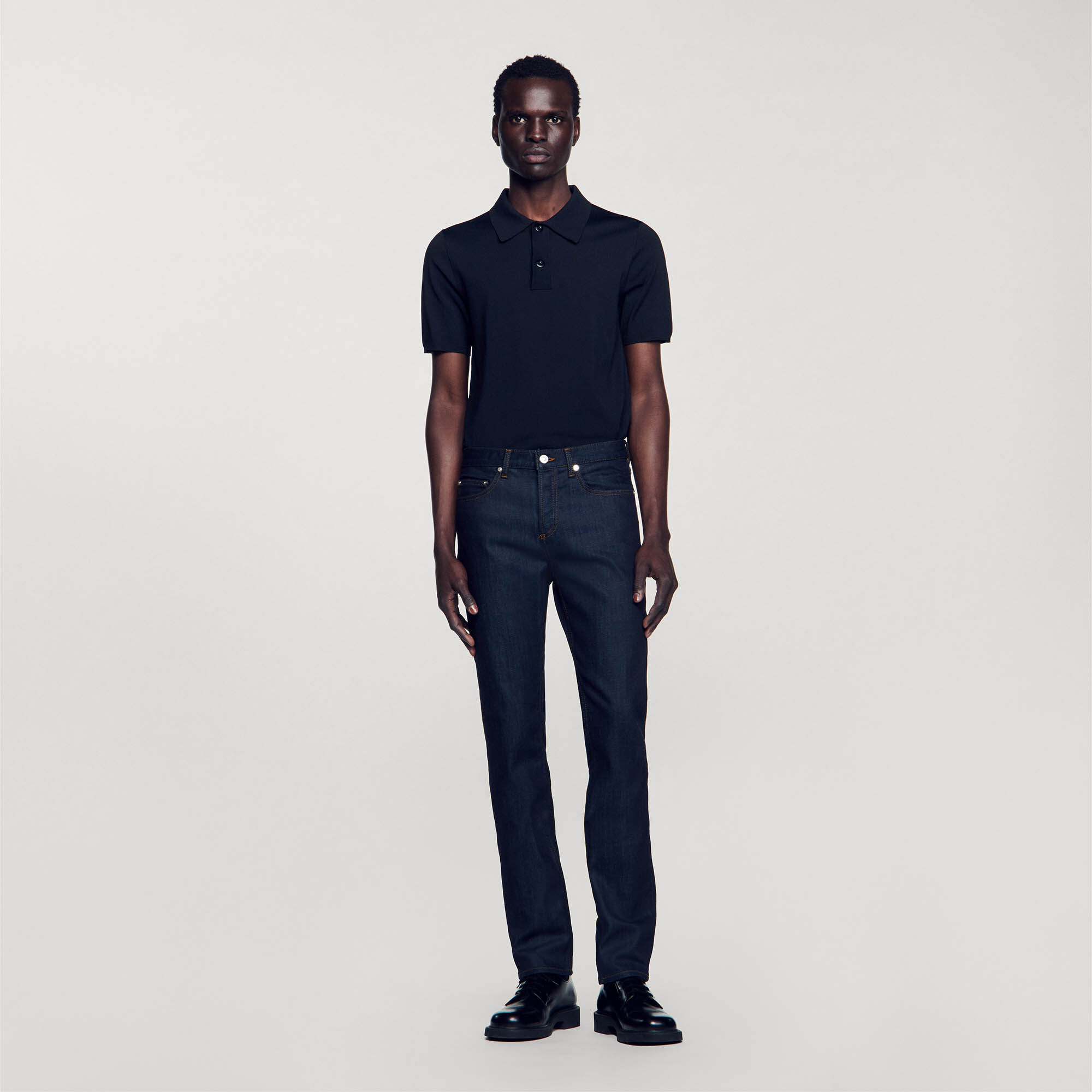 Waterless narrow cut jeans