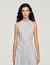 Langes Kleid mit Spitzendetails