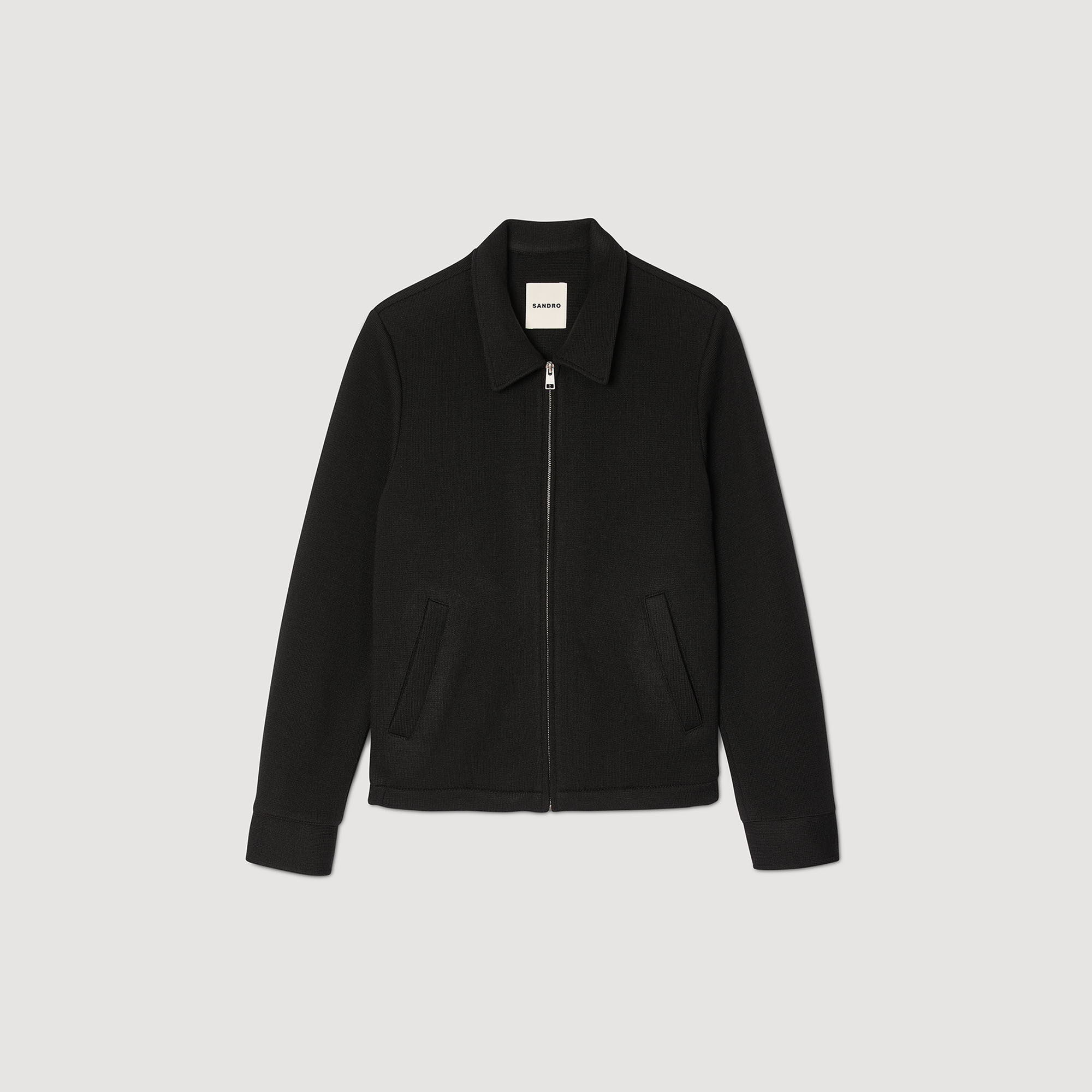 Jacke aus Strickstoff
