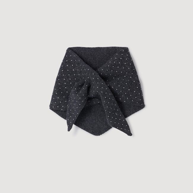 Wool and cashmere scarf