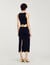 Long knitted skirt with chain detail