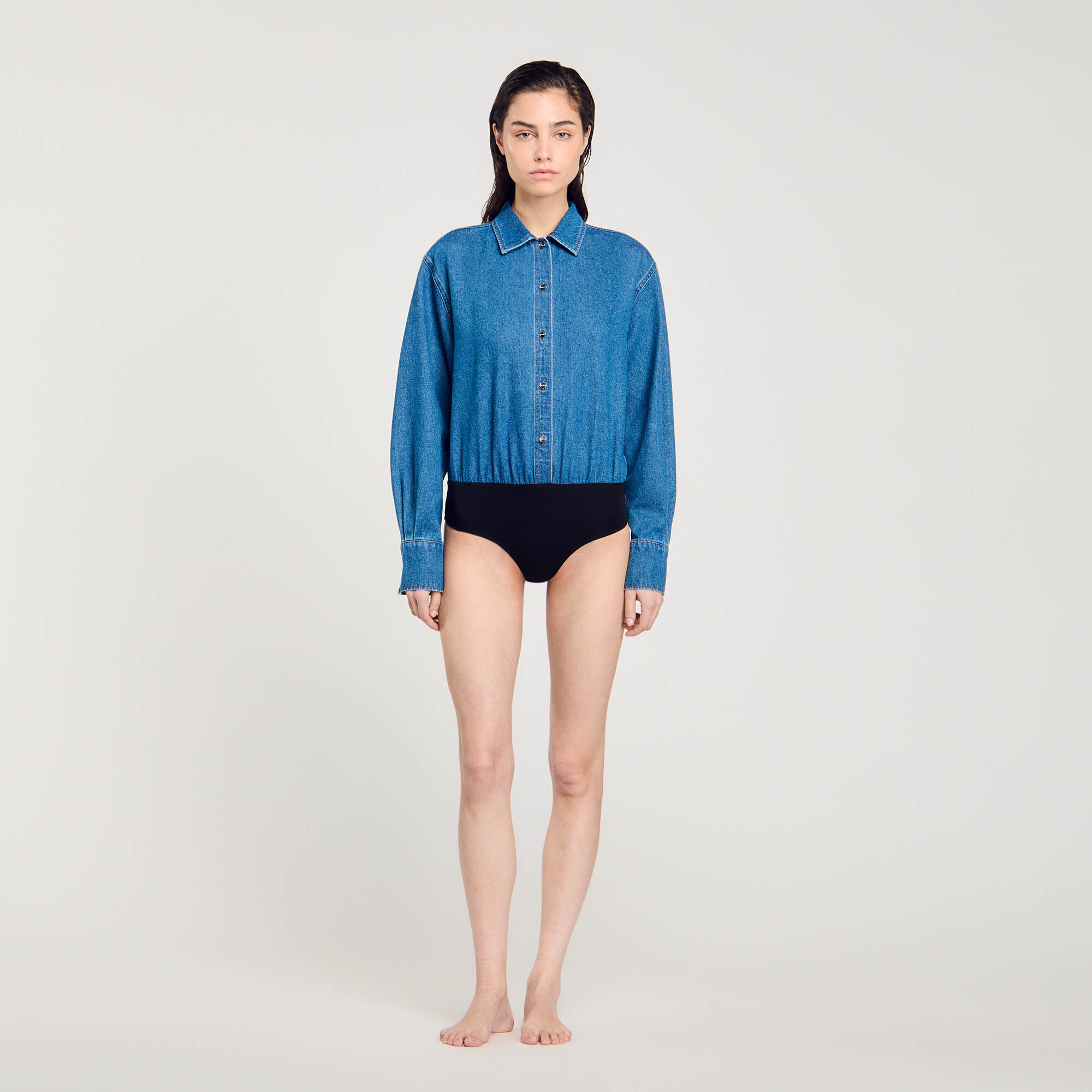 Chemise en jean sandro online