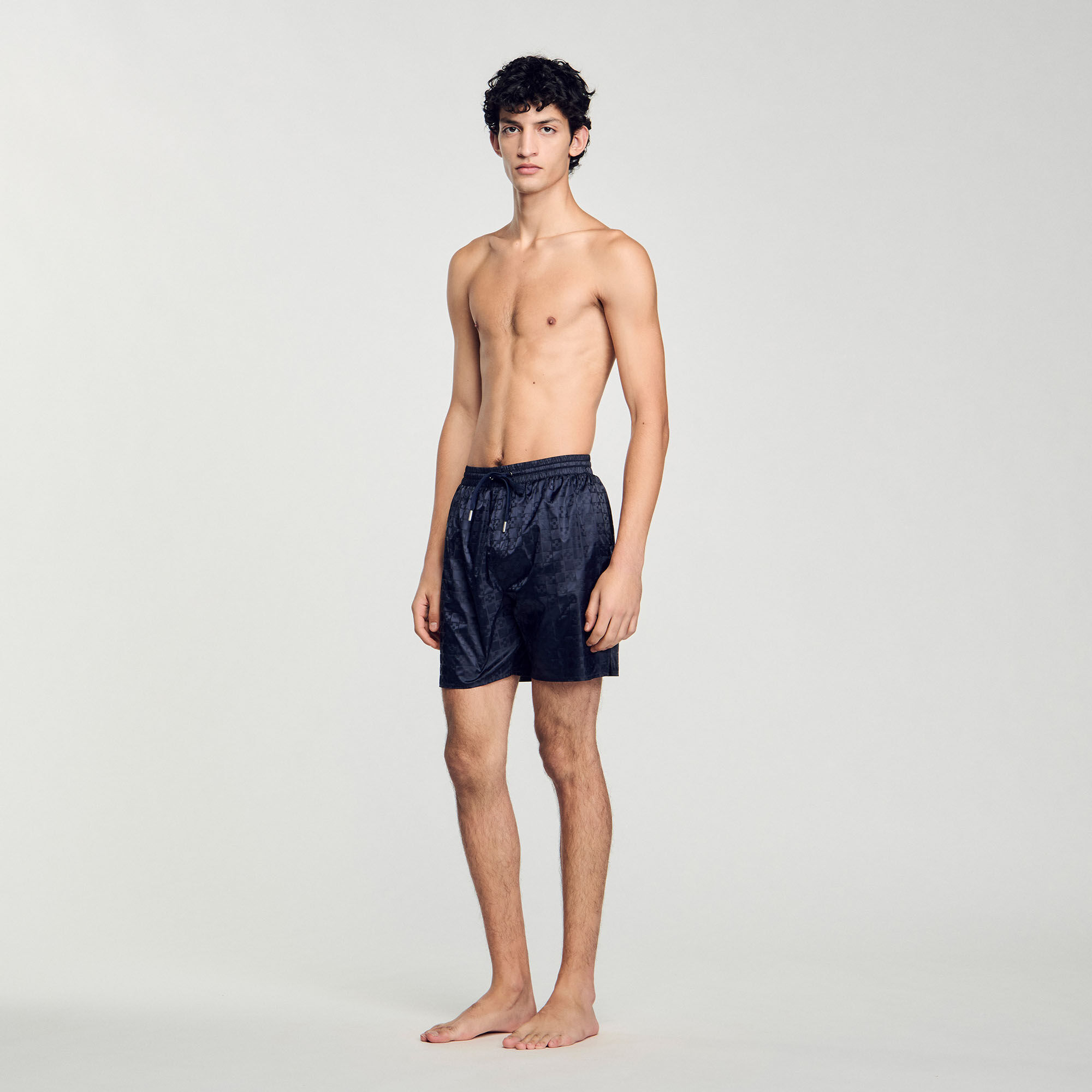 Badehose mit Square-Cross-Muster