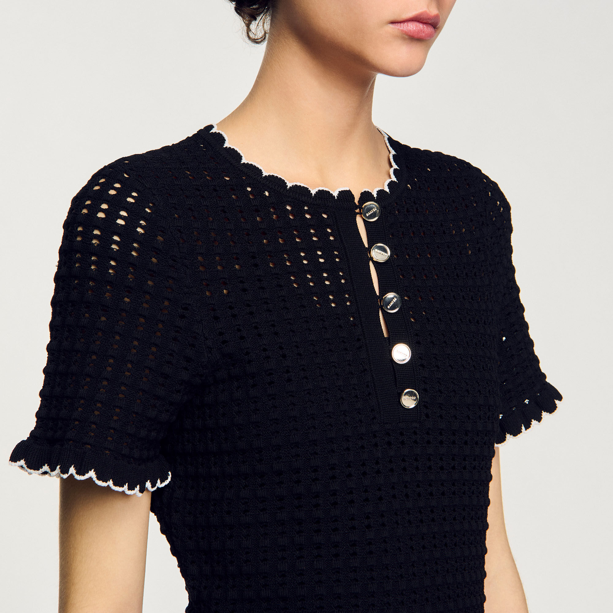 Kurzes Strickkleid