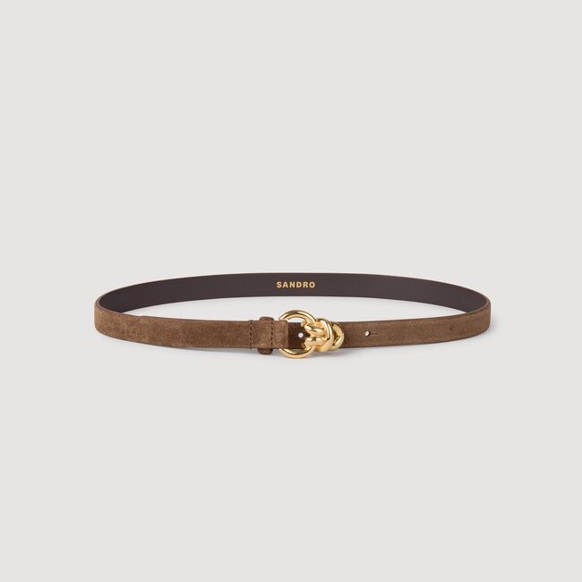 Ceinture en cuir suède