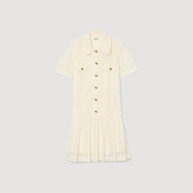 Robe courte en dentelle 