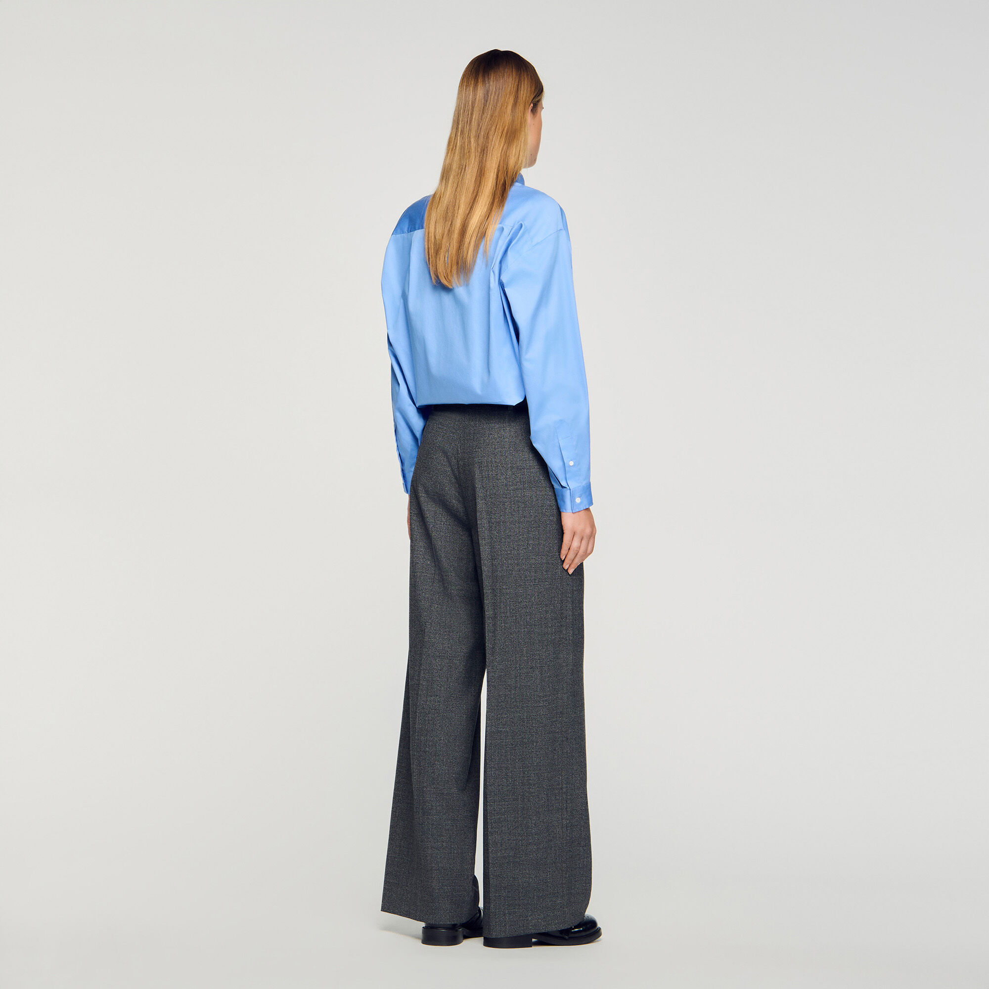 Straight and wide trousers