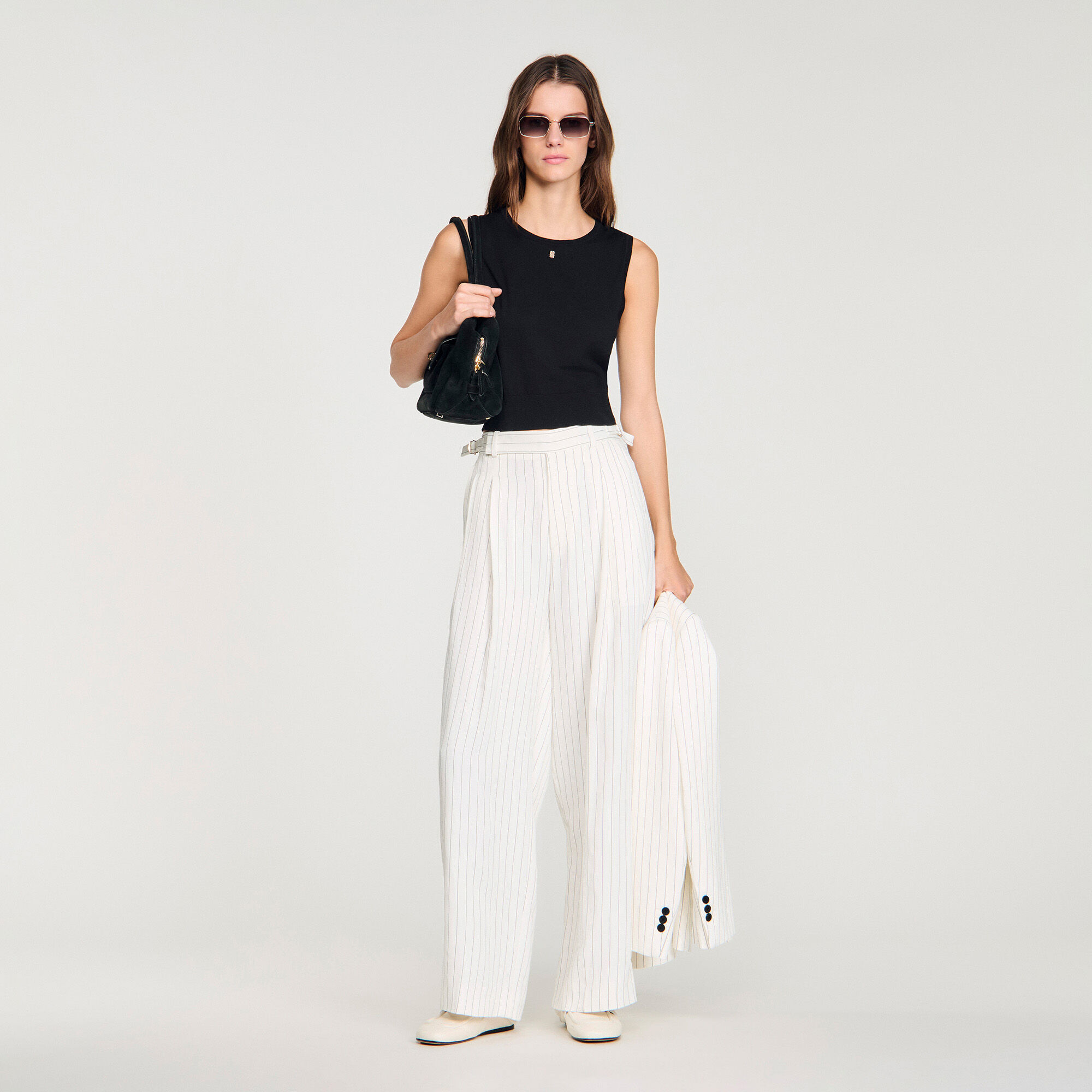 Gestreifte Anzughose