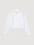 Kurze Hemdbluse mit Knotendetails