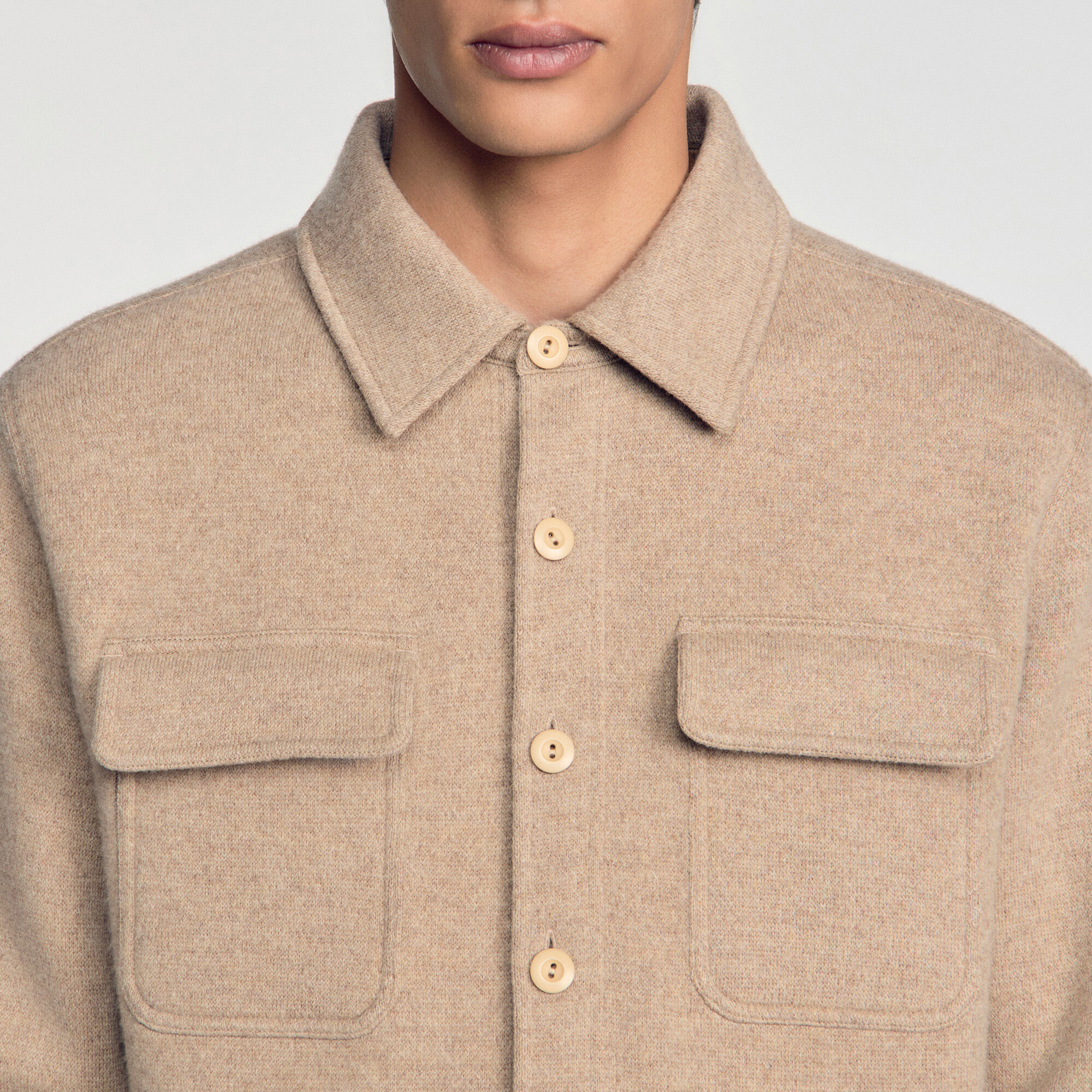 Surchemise en laine - Homme | Sandro