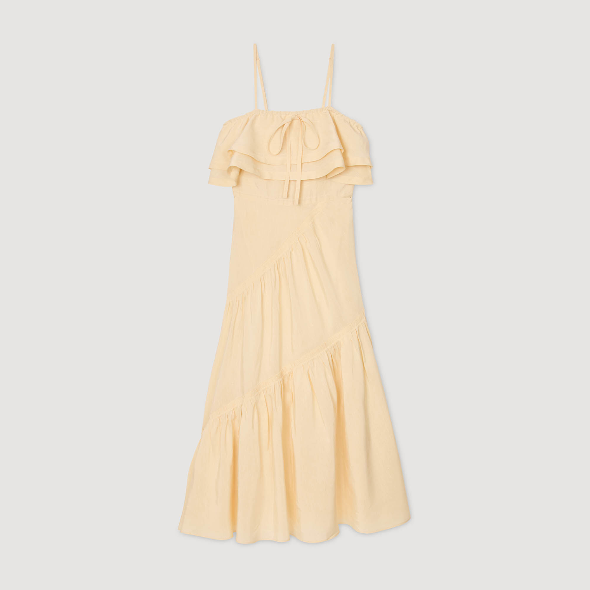 Ruffled maxi dress