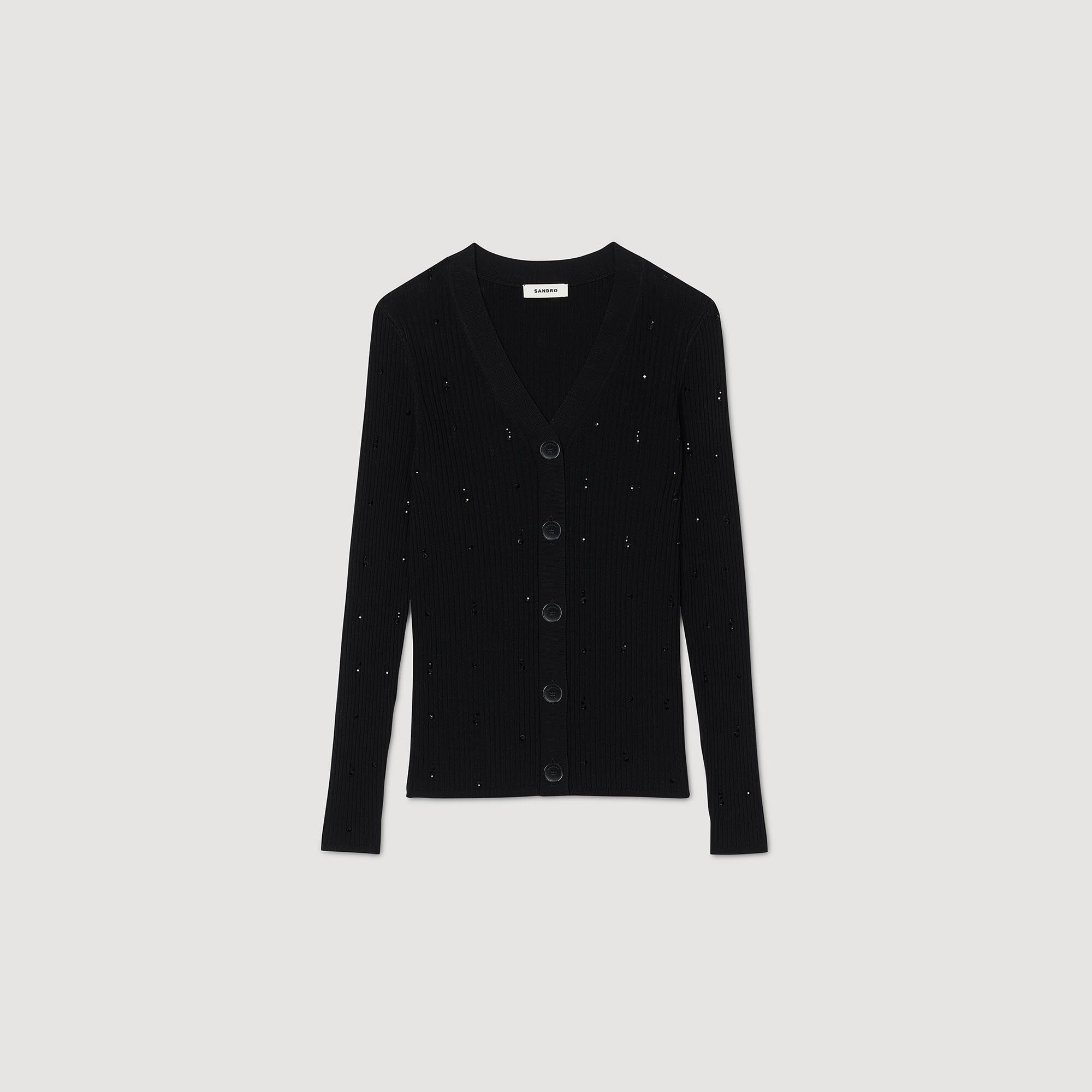 Cardigan à strass