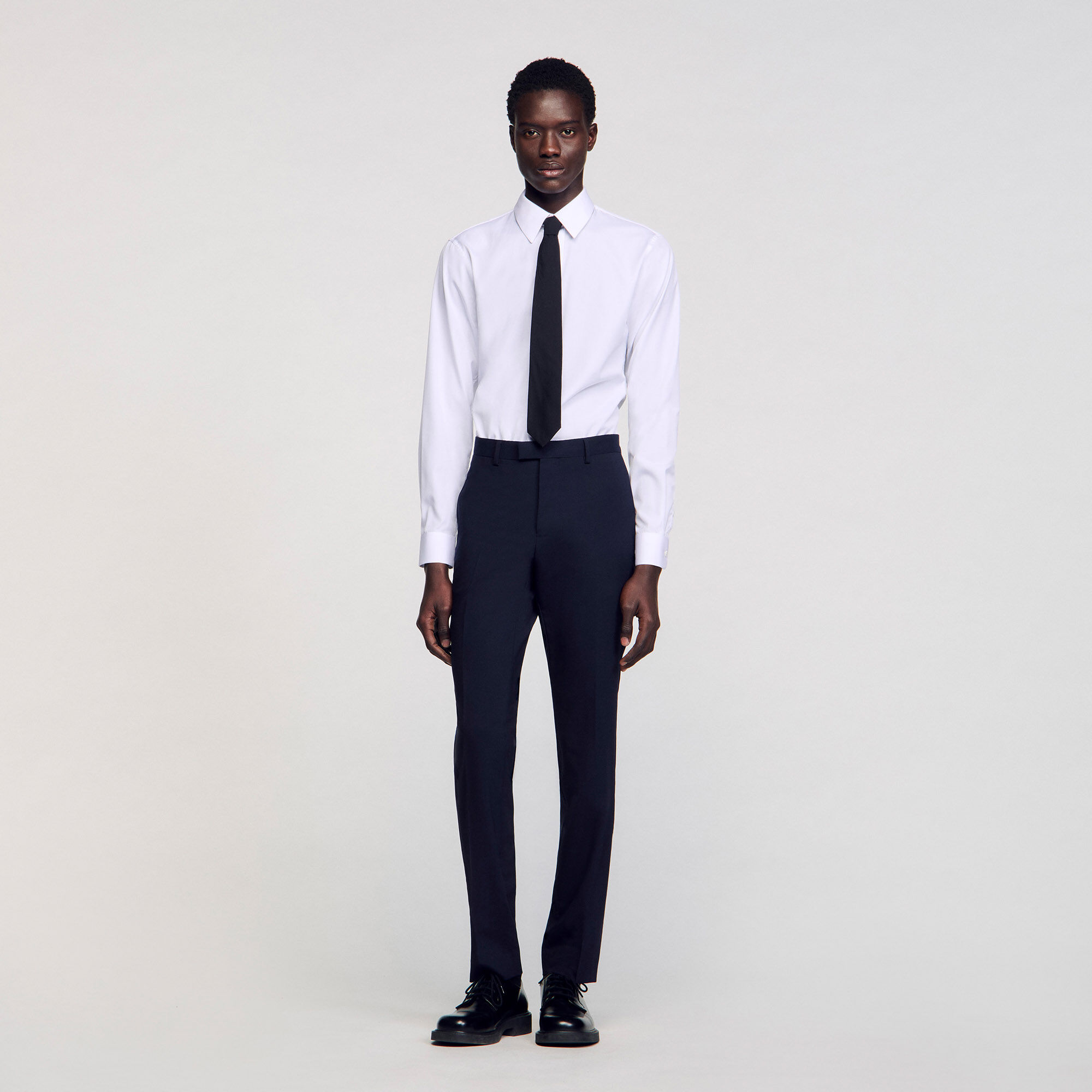 Pantalon de costume classique en laine