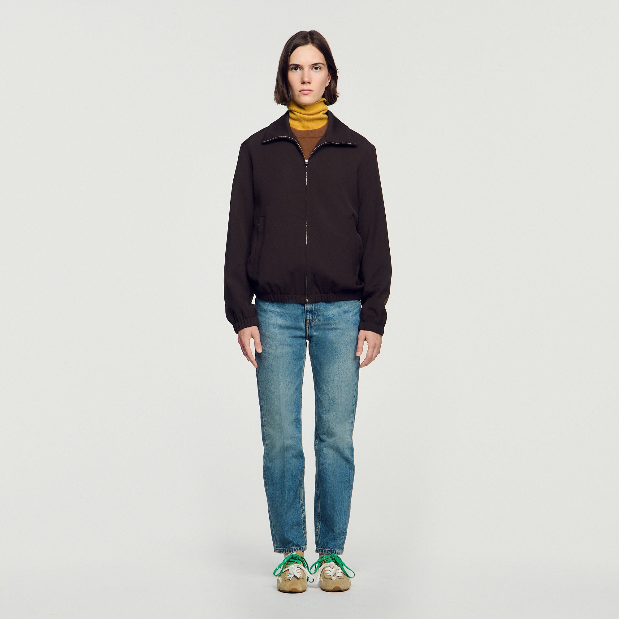 Wool zip-up jacket - Men | Sandro
