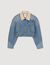 Denim jacket with studs