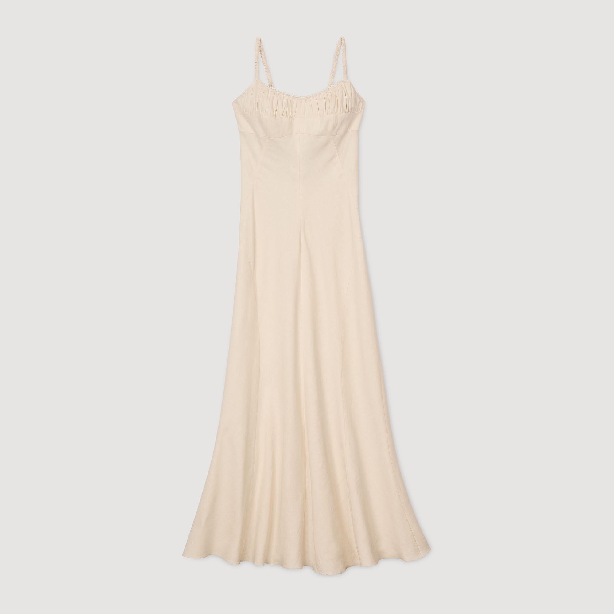 Maxi dress with straps