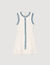 Kurzes Strickkleid mit Volant