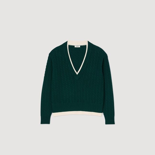 Layered effect knit jumper