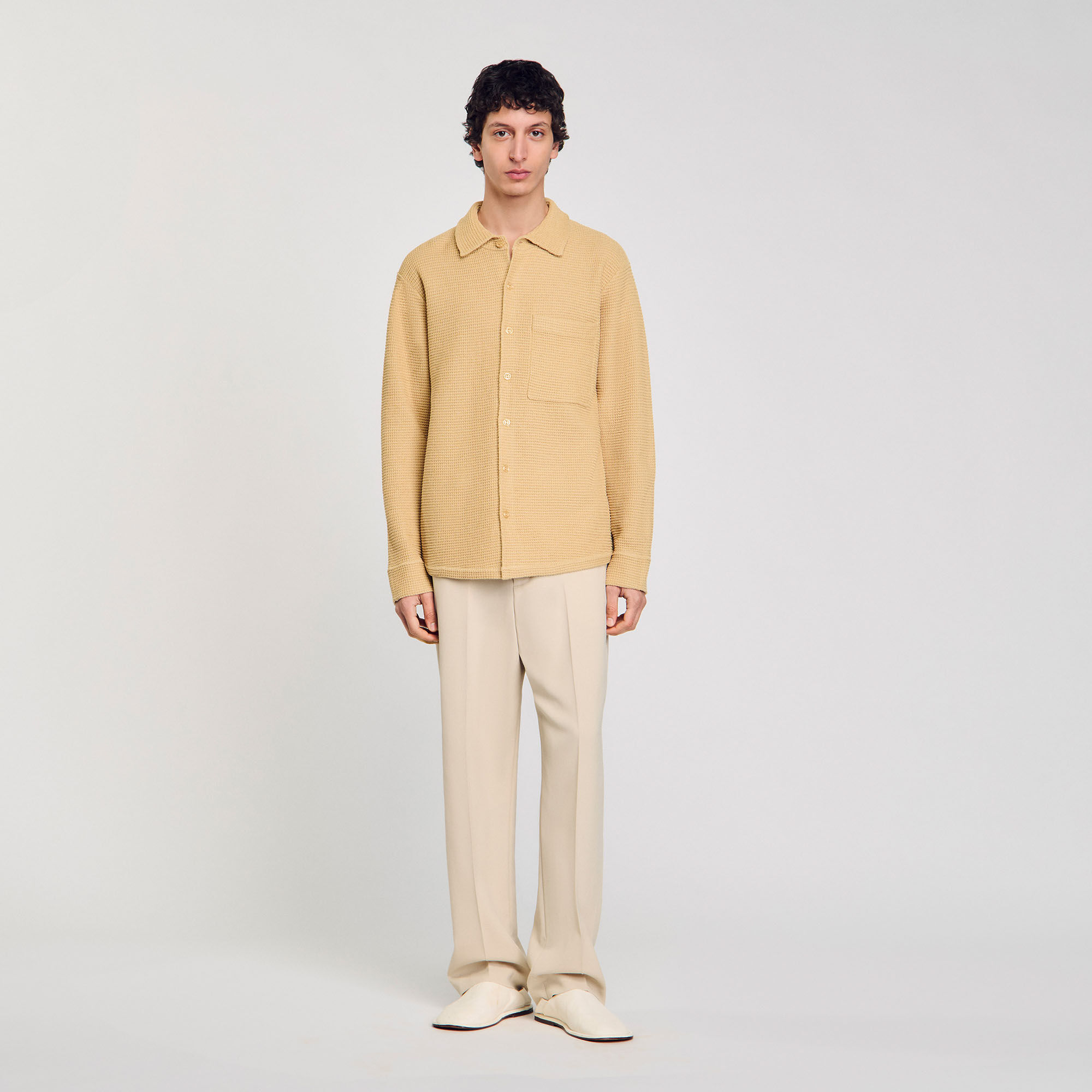 Oversize-Strickhemd