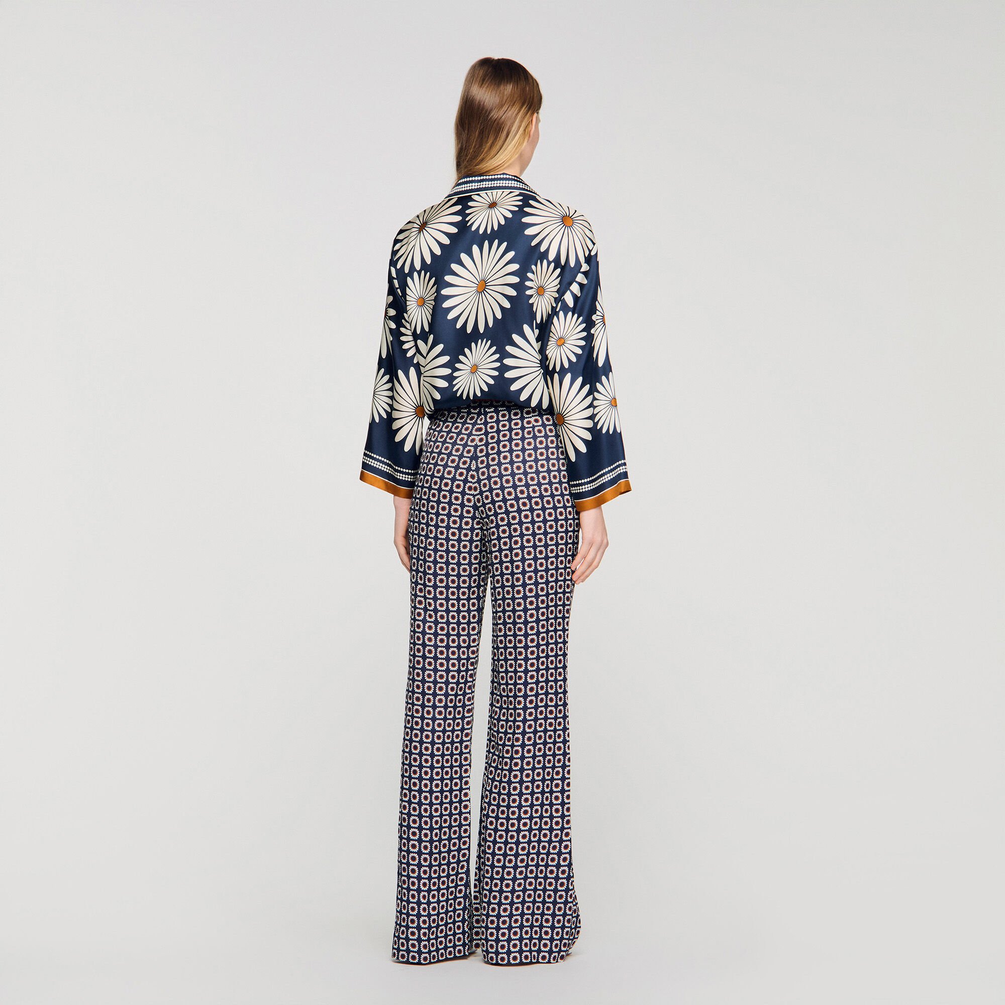 Seidenhemd mit Blumenprint