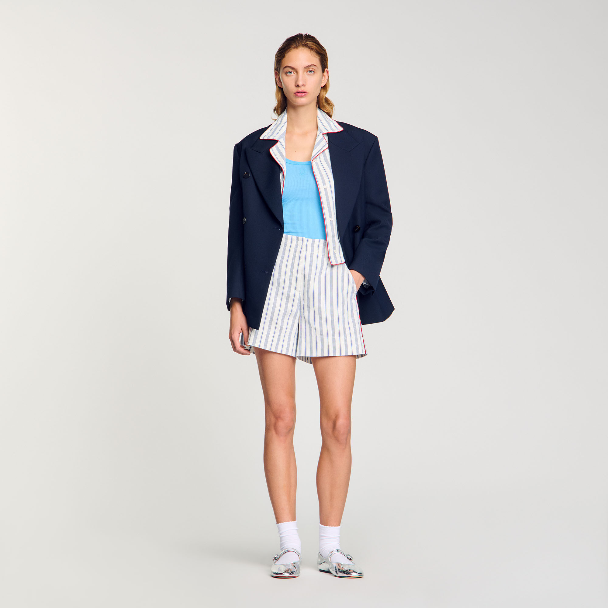 Gestreifte Shorts
